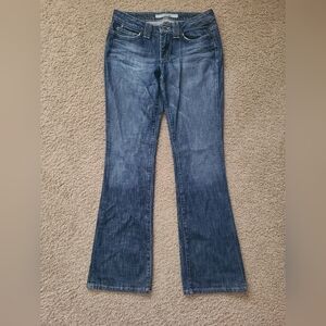 Joe's Jeans Blue Faded Flare Wide-Leg Jeans